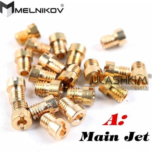 Motorcycle carburetor repair parts Main Jet GY6 50 125 150 Majesty YP250 YZ16 CB125 CBF150 EN125 CG125 CG150 CG200 XV250 JOG