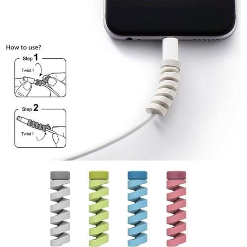 1pc Cable Winder Protector Cover Anti-Break Universal Accessory Cord Mobile USB Phone Charger Cables Holder F0Z8