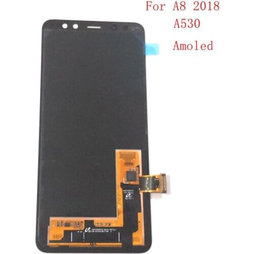 Oled For Samsung Galaxy A8 2018 A530 SM-A530 A530F A530F/ds Lcd screen Display+Touch Glass Digitizer Assembly Amoled