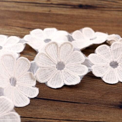 1 yards white lace embroidery lace decoration material DIY