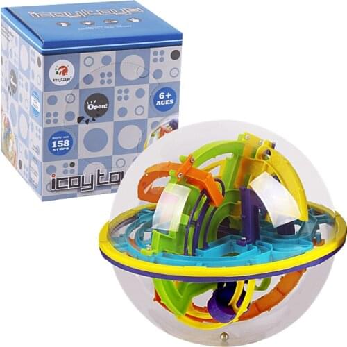 158 Levels 3D Magic Perplexus Maze Ball Intellect Ball Rolling Ball Puzzle Cubes Game IQ Puzzle Funny Balance Educational Toys