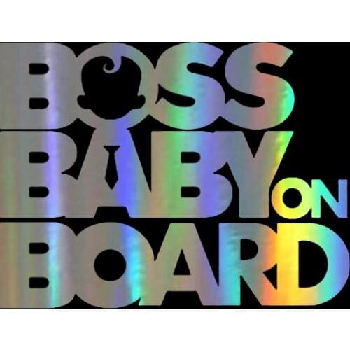 17.8CM*13.5CM Car Sticker Boss Baby On Board Decal 3D Sticker On Car Funny Stickers and Decals Vinyl Car Styling