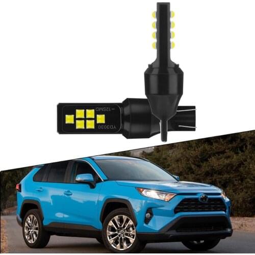 2x W16W T15 LED Bulbs Lamps 12SMD Canbus Backup Reserve Light 921 912 Bulb for Toyota RAV4 RAV 4 XA20 XA30 XA40 XA50 2002~2020