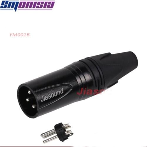 Smonisia 50pcs XLR Audio Connector Male Female Socket Welding Microphone Amplifier Signal Balanced Plug