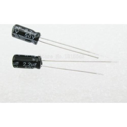 20PCS/LOT 2.2uF 50V Aluminum electrolytic capacitor 50v 2.2uf 4*7 Electrolytic capacitor