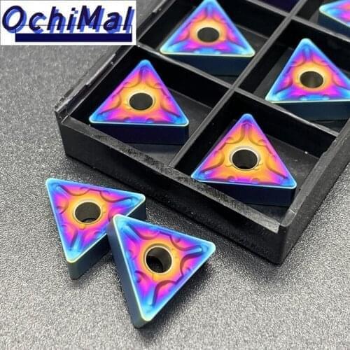 Free Shipping Carbide TNMG160404 TNMG160408 Turning Tool Blue Flame Series CNC Milling Blades TNMG160404 TNMG160408