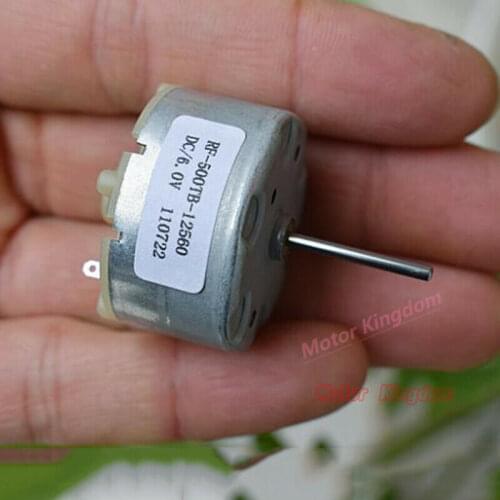 Micro RF-500TB-12560 Electric Motor DC 12V 5600RPM Mini Round 32mm Diameter 20mm Long Shaft Spindle Motor