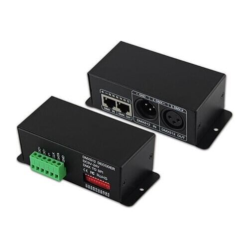 BC-802 LPD6803 DMX512 signal Decoder for LED RGB pixel strip