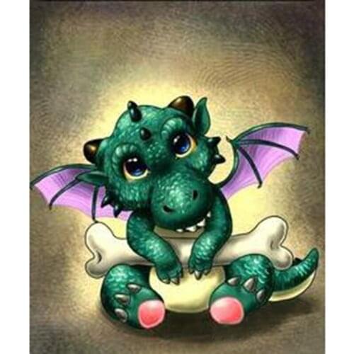 Full Square/Round Drill 5D DIY Diamond Painting "Cartoon Dragon" 3D Rhinestone Embroidery Cross Stitch 5D Home Decor Gift