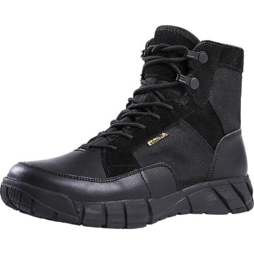 Lightweight Men Summer Climbing Shoes Desert Army Boot Male Outdoor Hiking Military Training Breathable Tactical Combat Boots