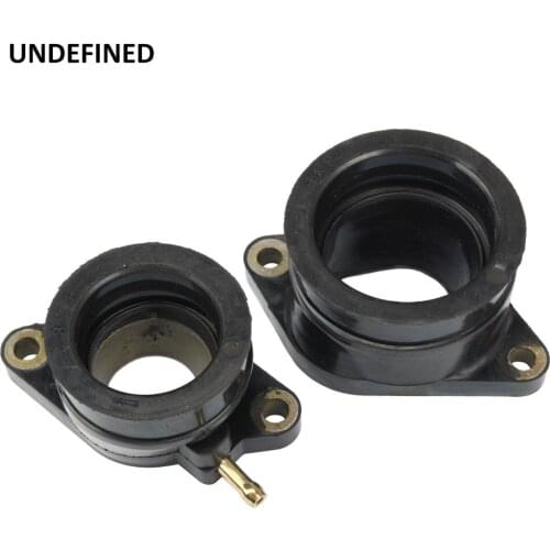 UNDEFINED Motorcycle Black Rubber Carburetor Intake Pipe for SZR660 95-97 XTZ660 91-99 MZ/MUZ Baghira 660 98-06 2 Pieces DDD89