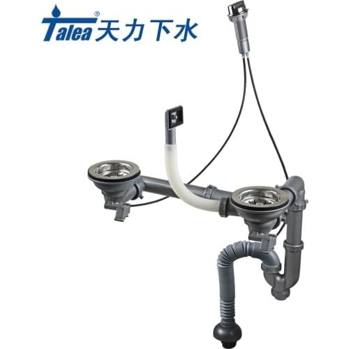 Talea Table Control Bowl Type Sink Drain kit kitchen drainage system with overflow drain kit Sink Drain Pipe Sink strainer hose