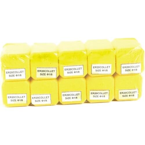 10pc ER20 1/8"mm Spring Collet Set For CNC Engraving Machine Lathe Mill Tool