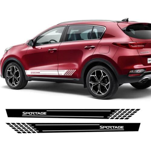Decal Sticker Vinyl Side Stripes For Kia Sportage 3 4 QL Auto Door Side Skirt Stripes Stickers Decals Car Accessories