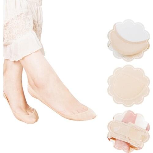 1 Pairs Invisible Boat Socks Women Summer Silicone Non-slip Socks For High Heels Shoes Ice Silk Thin Half-palm Suspender