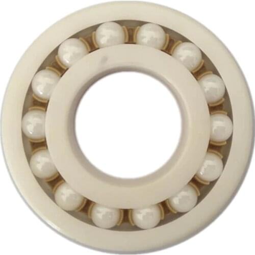 PEEK High Temperature Bearing 6000 6001 6002 6003 6004 6005 6006 6007 6008 1PC ZrO2 Ceramic Ball Precision Plastic Bearings