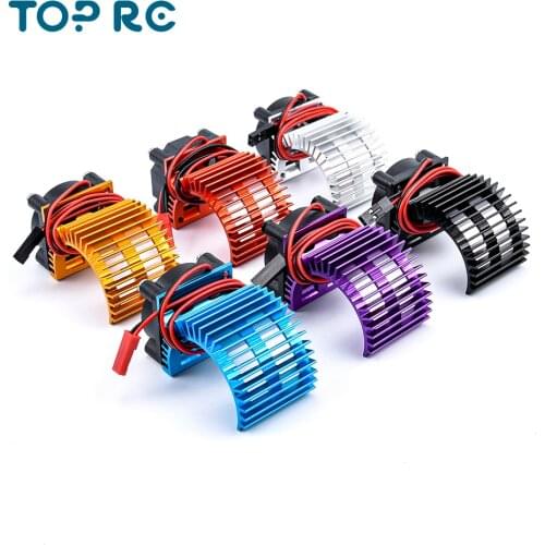 Brushless Motor Heatsink + Fan Cooling 380/540 Heat Sink Cover Electric Engine For RC model Car HSP 7014