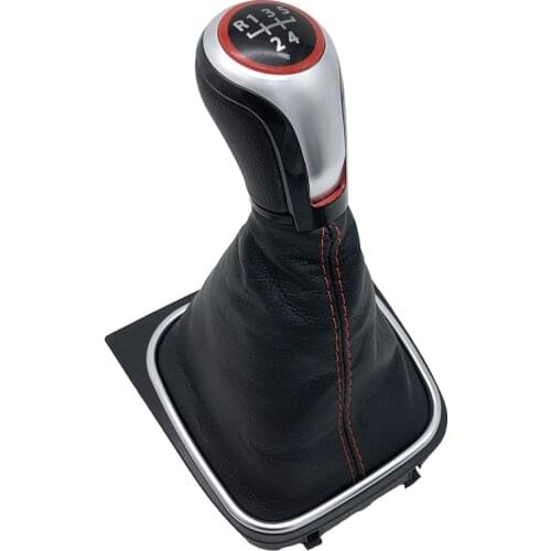 Car Gear Shift Knob Lever Stick Pen Ball Boot Cover Gaitor Case Collar For VW Volkswagen Golf 5/6 MK5/MK6 Scirocco(2009) Octavia