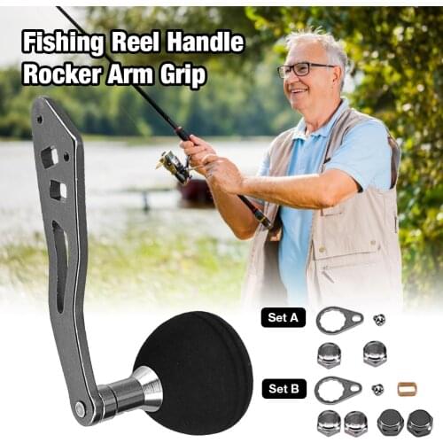 Fishing Reel HandleMetal Knobs Handle Grip Fishing Spinning Reel Rocker Arm Grip Fishing Reel Modification Accessories