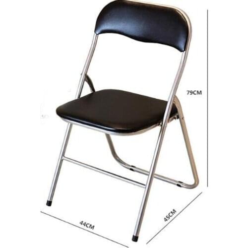 Backrest Computer Chair Portable Meeting Chair Folding Office Chair Family Dining Chair