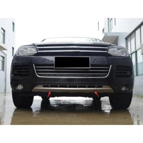 Car-Styling Stainless Steel Metal Front + Rear Bumper Bottom Guard Protector Accessories For Volkswagen Touareg 2011-2015 JB