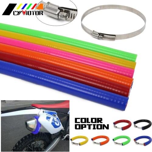 Motorcycle OTOM Universal Exhaust Pipe Heat Shields For CRF XR EXC EXCF XC XCF SX SXF XCW YZF KX KLX RMX 250 300 350 400 450