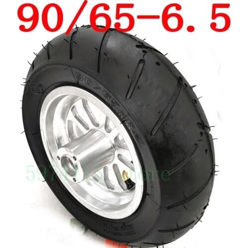 High Quality 6.5 Inch Tire 90 / 65-6.5 Tubeless Vacuum Tire Alloy Wheel For Scooter And Scooter Wheels