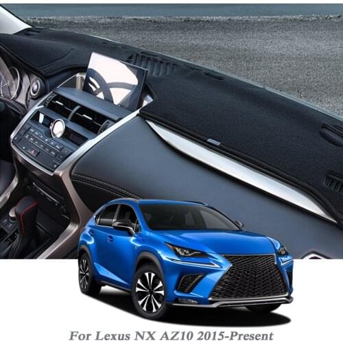 Car Styling Dashboard Protective Mat Shade Cushion Pad Brown MAT For Lexus NX AZ10 2015-Present LHD&RHD Internal Accessory