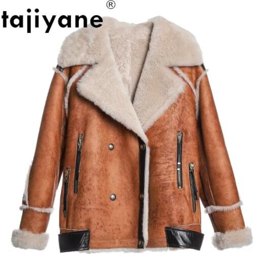 2021 Winter Womens Jacket Women Real Fur Coat Woman Natural Wool Fur Jackets Female Clothes Biker Mujer Parkas TN1377