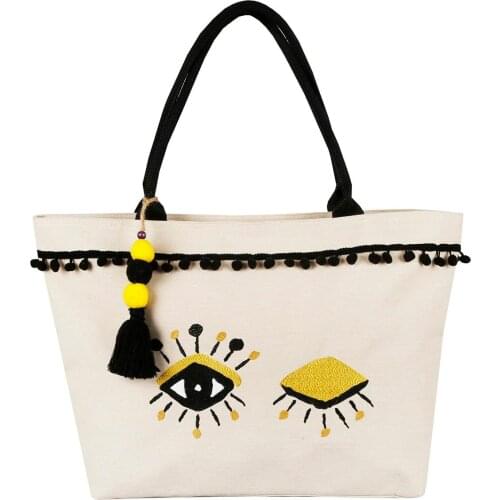 New beach bag fashion women summer tropical eye flamingo summer time design handbag shoulder bag top bag shopping bags purse