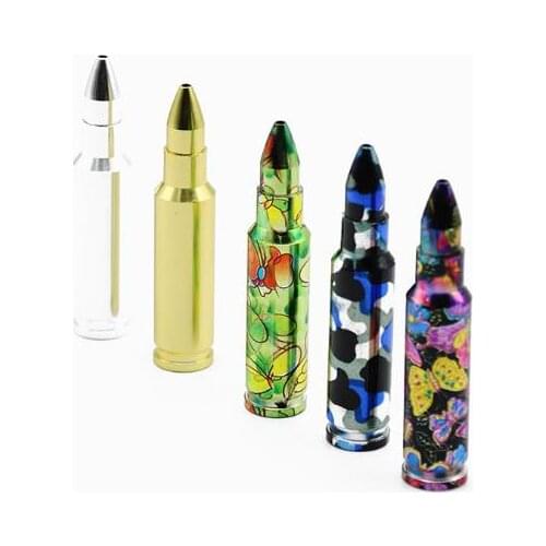 1pc Bullet Shape Metal Snuff Spoon 90MM Sniffer Snorter Powder Hoover Hooteer Snuff Tobacco Pipe