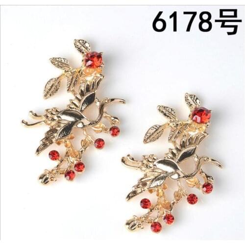 10pcs Best selling bride hair accessories headdress Phoenix with accessories diy step shake accessories 6178