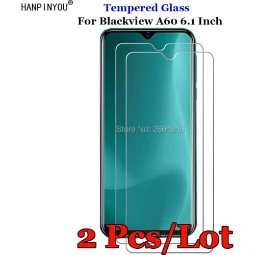 2 Pcs/Lot For Blackview A 60 Tempered Glass 9H 2.5D Premium Screen Protector Film For Blackview A60 6.1"