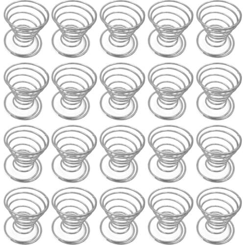 20 Pack Air Plant Stand Container Tillandsia Holder, Stainless Steel Wire Stand Plant Display Racks - Silver Y9UA