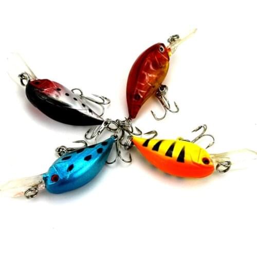 5.5cm Simulation Hard Bait 4.6g Bionic Bait Fat Fishing lures Crankbait Tackle 4PCS