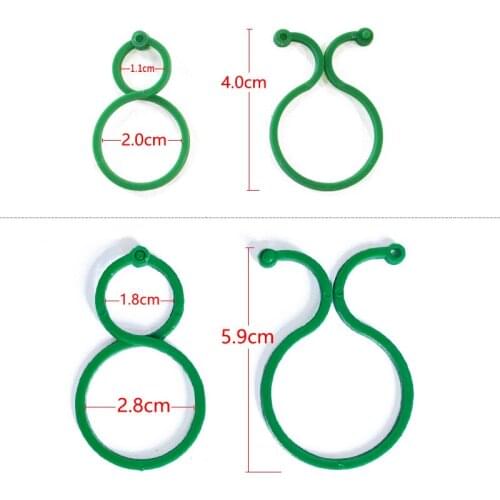 50/100pcs Vine Plant Fixed Buckle Gardening Tool Fishbone Cable Tie 8-Shaped Buckle Reusable JDH88