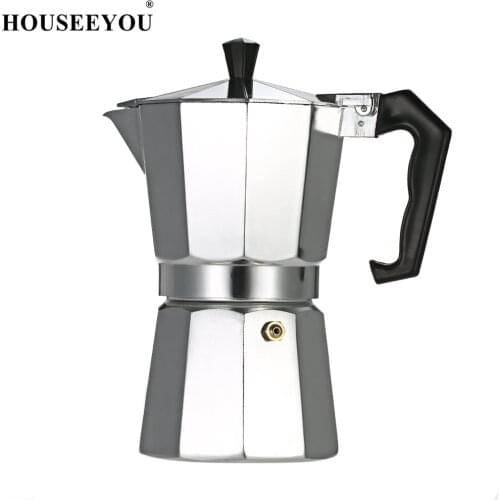 Stovetop Coffee Maker Aluminum Mocha Espresso Percolator Pot Coffee Maker Mocha Pot 3cup/6cup/9cup/12cup