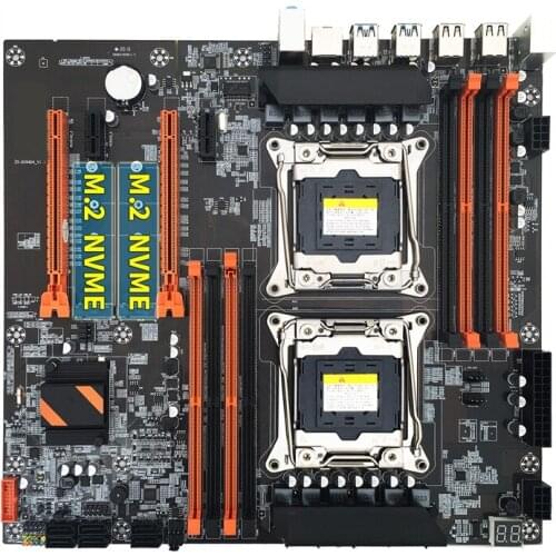 X99 Motherboard LGA 2011-3 Support Dual CPU DDR4 Support 8X32G Memory for LGA 2011-3 Xeon E5 Series