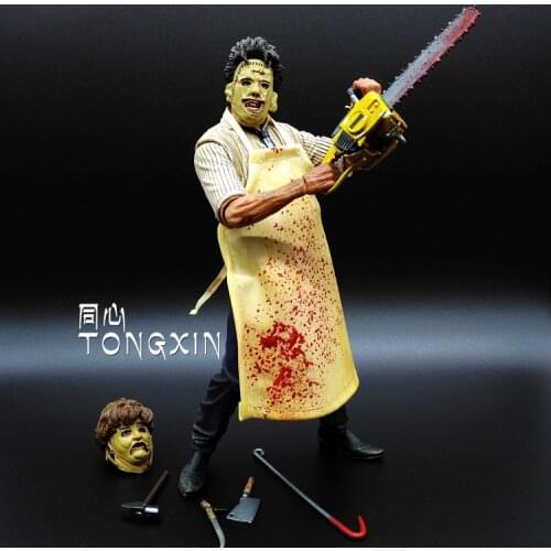 NECA a dead-alive person The Texas Chainsaw Massacre 40 anniversary film Leatherface Mezco set model Action Figure