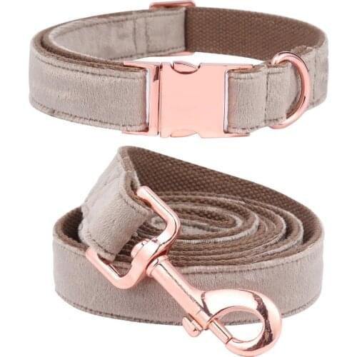 Unique Style Paws Dogs or Cats Collar Brown Velvet Christmas Collar Soft & Comfortable Made Well Classic