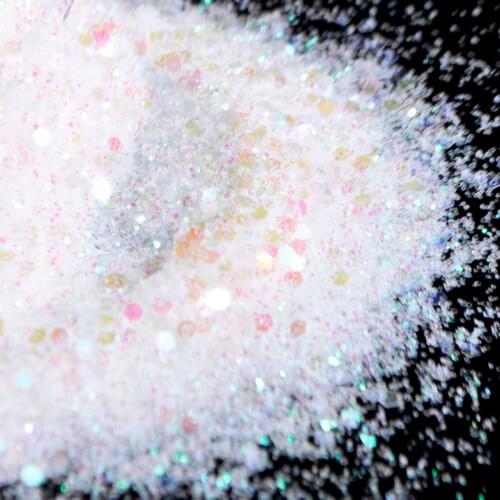 Iridescent Rainbow Clear Pink Purple Light Nail Glitter Mix Nails Sequins Hexagon Paillette For Nail Art Decoration