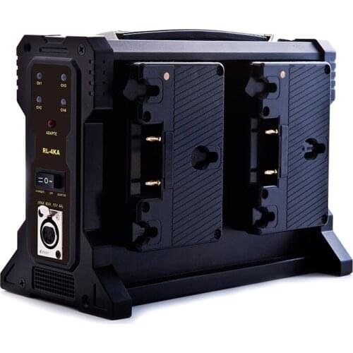 Rolux RL-4KA Camera 4 Channels Anton Bauer Mount Battery Charger For Gold Mount Camera Battery