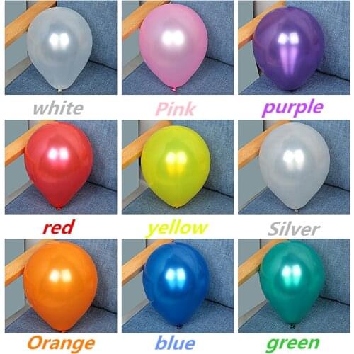 100PCS 10inch Llatex Helium Balloons Happy Birthday Wedding Baby Shower Decoration