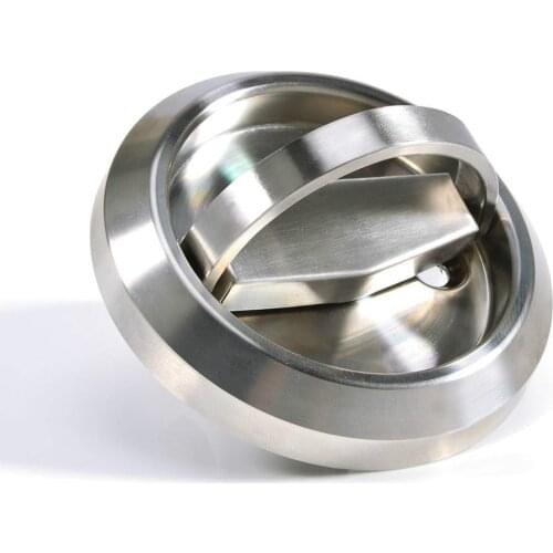 Stainless Steel Hidden Cabinet Knobs and Handles Round Recessed Cupboard Pulls Concealed Door Drawer Furniture Handles