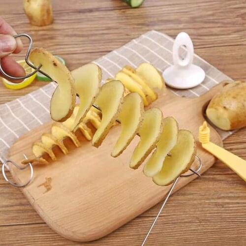 1Set Spiral Cutter Potato Cucumber Slicer Kitchen Accessories Vegetable Spiralizer Spiral Potato Cutter Kitchen Gadgets