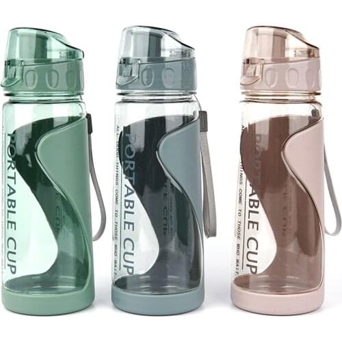 600ml Plastic Sports Water Bottle Cup Creative Portable Leak-proof Student Kids Bottle for Water BPA Free Custom Logo Space Cup