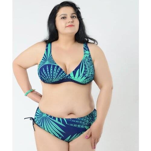Sexy Large size swimsuit Big women bikini plus size swimsuit Busty women push up bikinis beach Swimwear plus size Bathing Suit