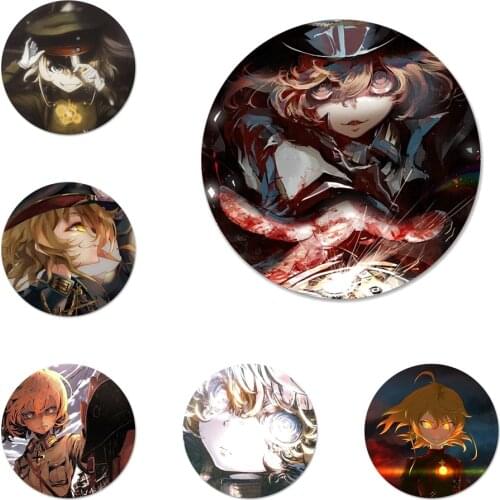 58mm Japan Anime youjo senki Icons Pins Badge Decoration Brooches Metal Badges For Backpack Decoration