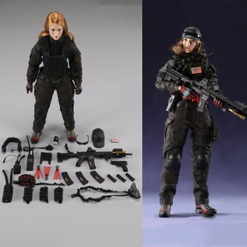 1/6 Scale FT007 Fighting Women Hero Girl Sexy Battle Suit Female Military Uniform Clothes Clothing Set F 12" Action Figure Body