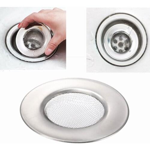 1Pcs Stainless Steel Bathtub Hair Catcher Stopper Drain Hole Filter Trap Metal Sink Strainer Kitchen Bathroom Accessories